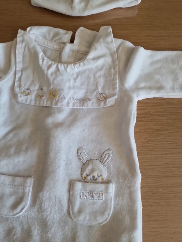 Pyjama et son bonnet mixte sergent major naissance 50cm - photo numéro 2