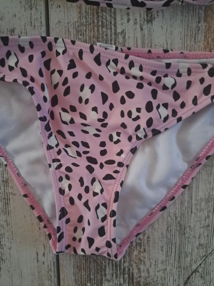 Petit maillot de bain rose léopard - photo numéro 2