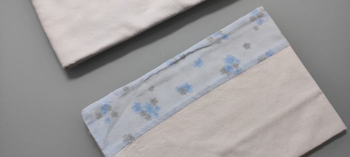 Drap blanc et bleu - photo numéro 3