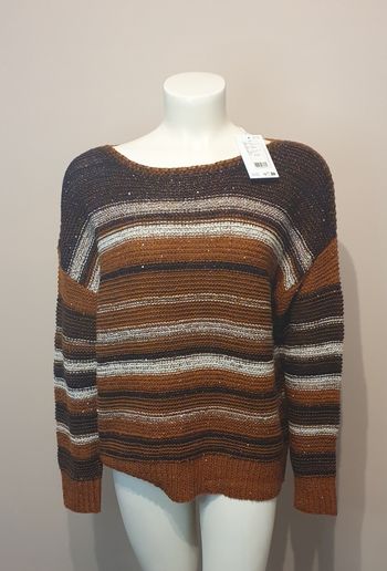 Superbe pull à sequins marron Vila 🖤