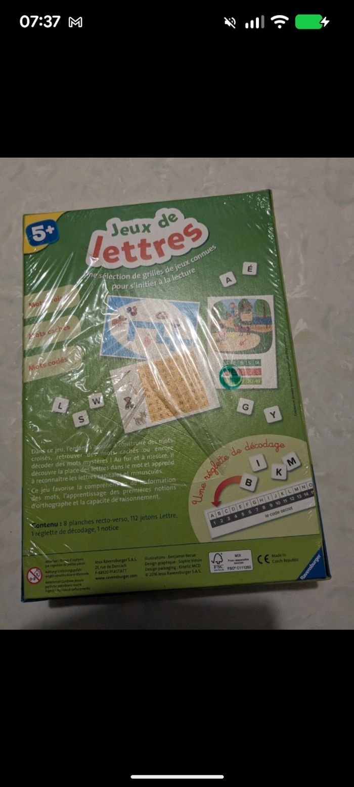 Jeux éducatifs, jeux de lettres. À partir de 5 ans. - photo numéro 4