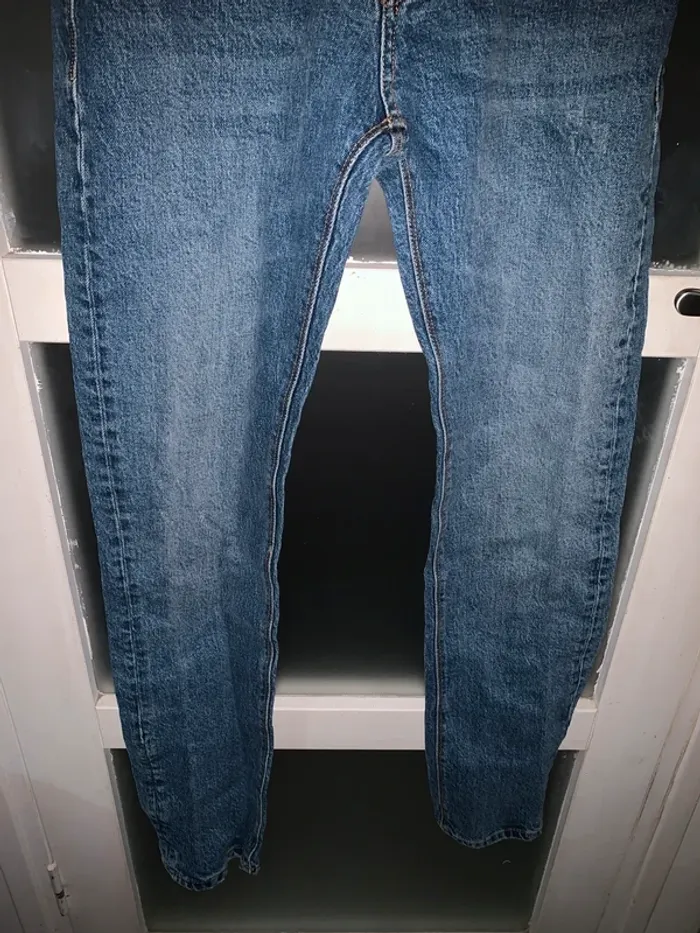 Jean slim bleu homme vintage - photo numéro 3