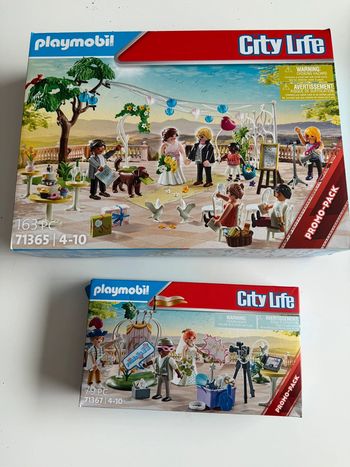 Lot boîte neuve Playmobil 71365 et 71367 mariage City Life jeux jouet enfant