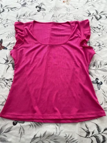 Teeshirt débardeur rose vif fuschia neuf