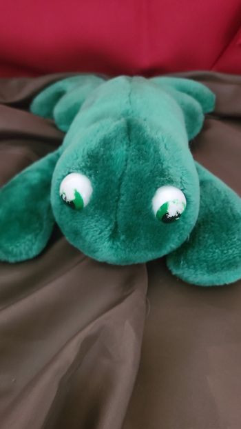 peluche grenouille vintage bruit