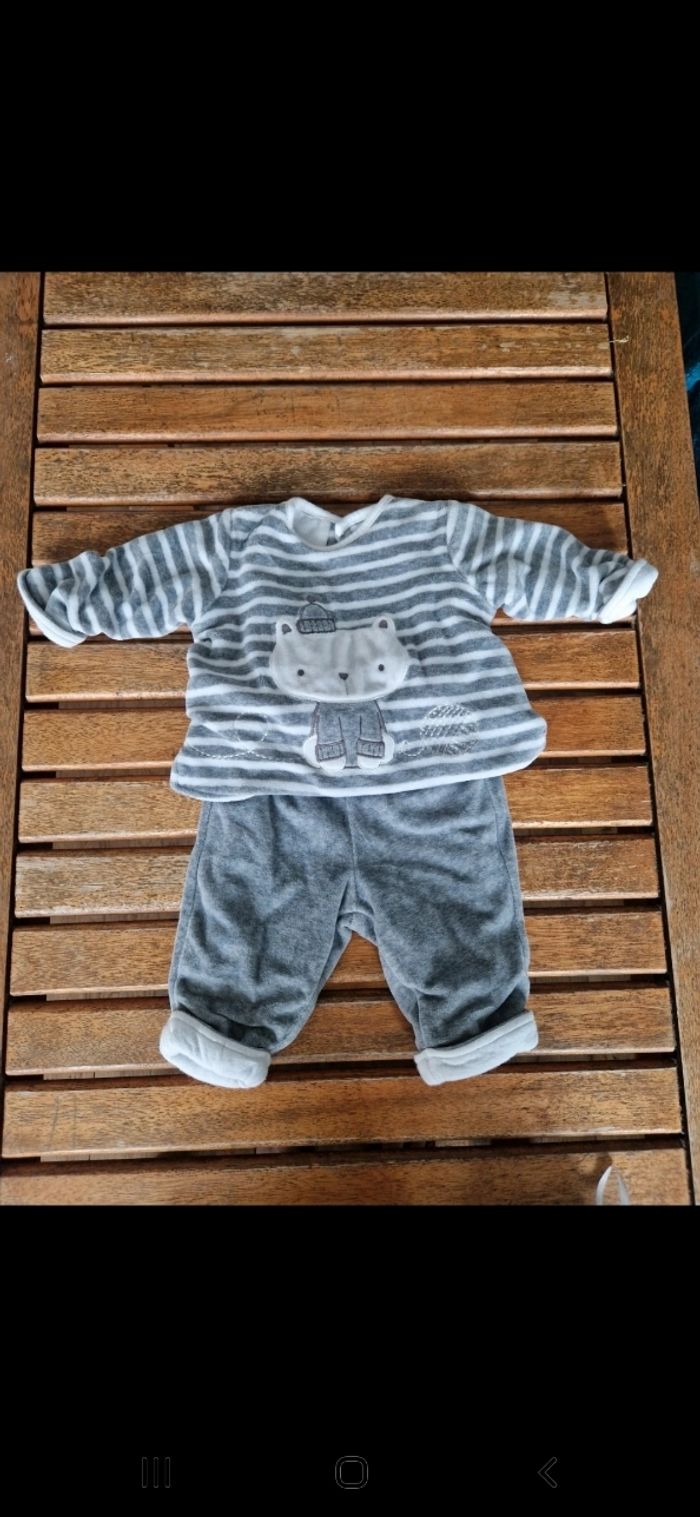 Pyjama chaud 2 pièces