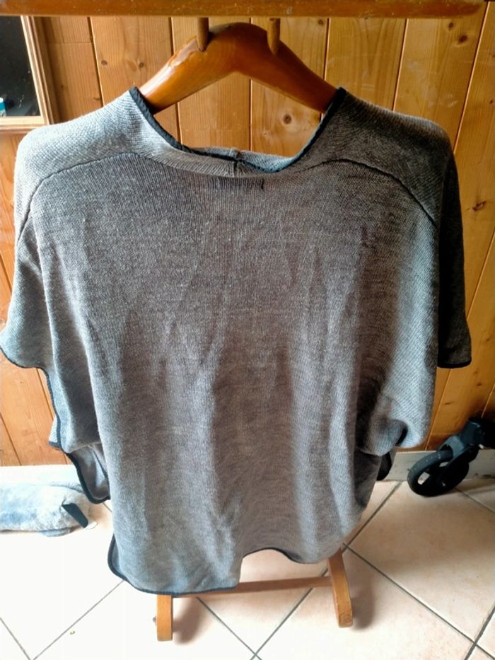Gilet gris chiné Club by Gémo Taille S/M - photo numéro 4