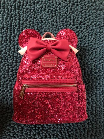 Sac à dos loungefly Disney parks sequins rose - ne u f