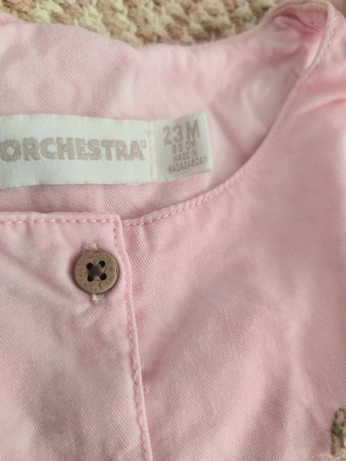 Barboteuse rose pâle orchestra 2 ans - photo numéro 2