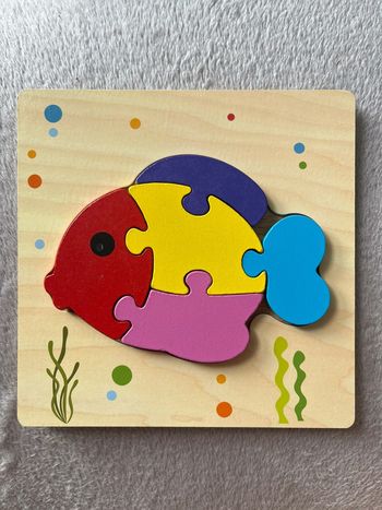 Puzzle 5 pièces poisson