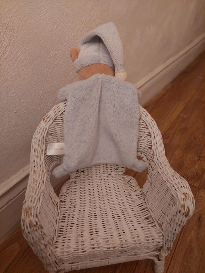 Doudou ourson bleu Nicotoy - photo numéro 3