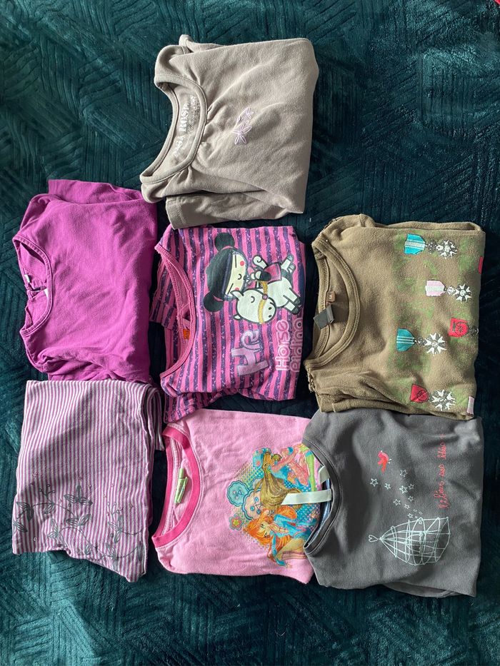 Lot de 7 tee shirts - photo numéro 1