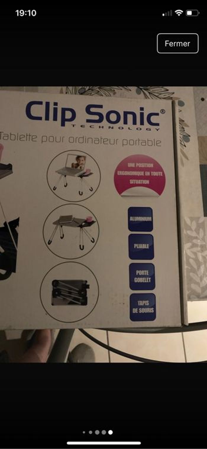 Table de lit ou de canapé pliable - Neuve - photo numéro 5