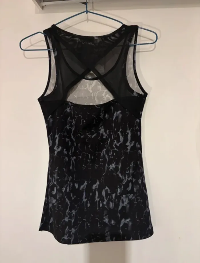 Débardeur sport noir effet marbré – Moove & Fit – Taille S Neuf - photo numéro 2