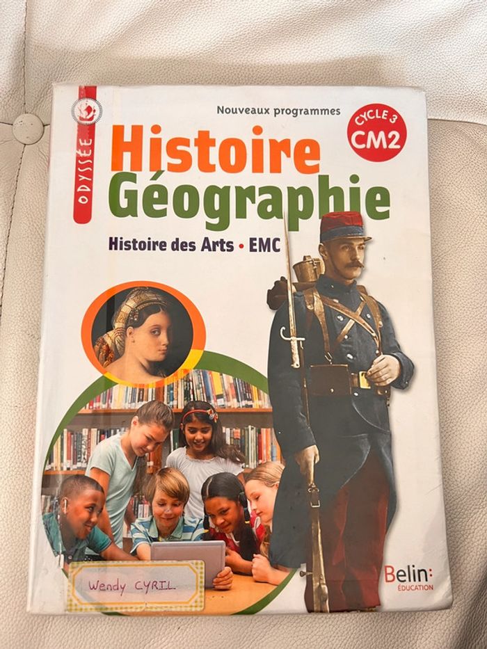 Manuel scolaire Histoire Géographie odyssée cycle 3 CM2