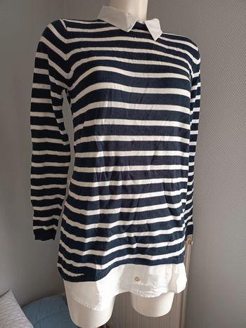 Tex chemise marinière  taille M