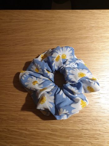 Chouchou élastique tissu fleuri