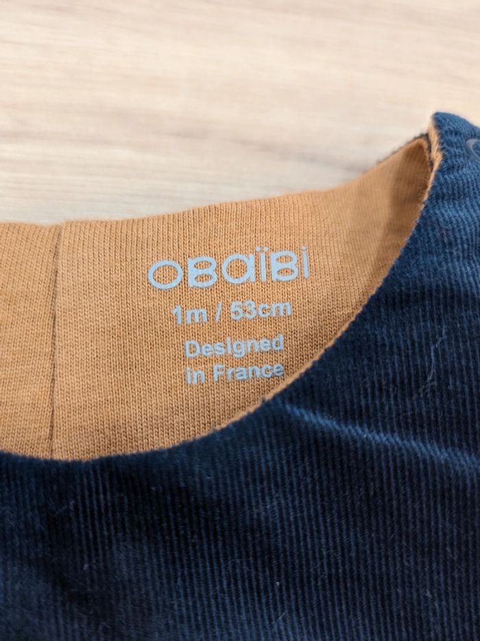 Salopette marine neuve Obaibi - Taille : 1 mois - photo numéro 3