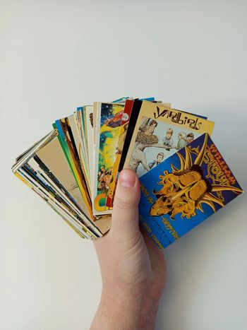 Lot cartes lost worlds by william stout
