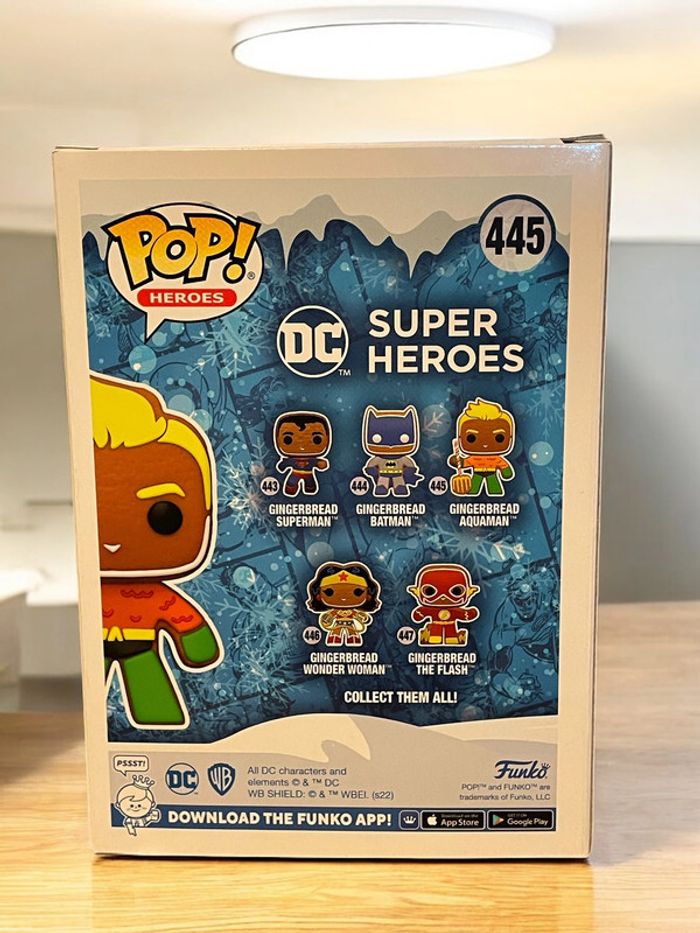 Figurine POP DC Super Heroes 445 Gingerbread Aquaman neuve non deboxee - photo numéro 3