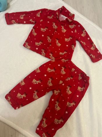 Pyjama 2 pièce Noël 12 mois