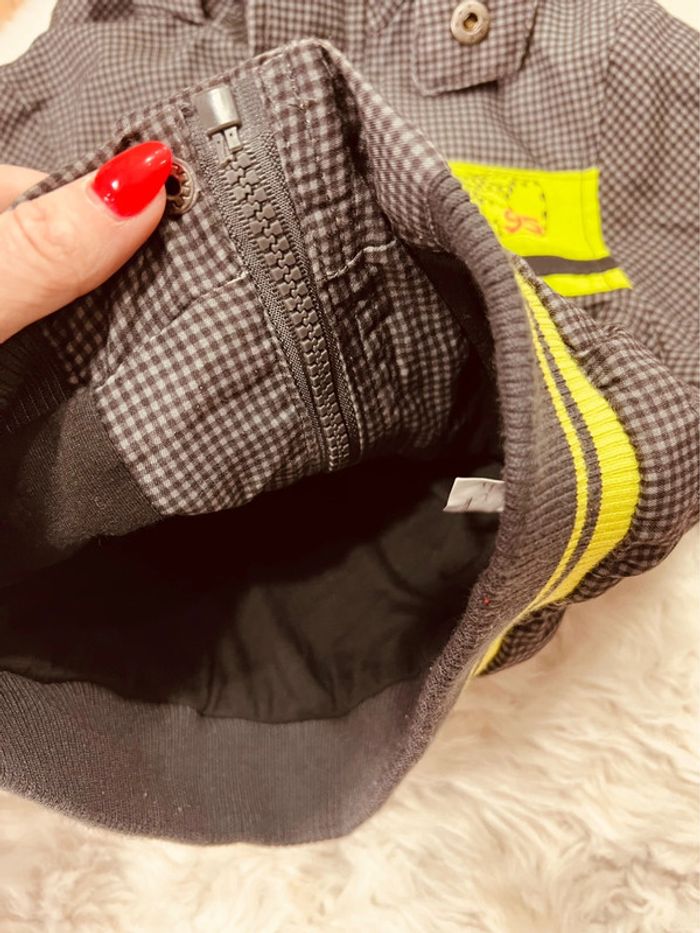 Taille 2 ans veste demie saison coupe vent garçon orchestra grise et verte * carreaux * 💙 - photo numéro 3
