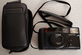 Pentax Zoom 70S 35-70mm Macro Zoom Lens Compact Camera sacoche et pile 6V CRP2