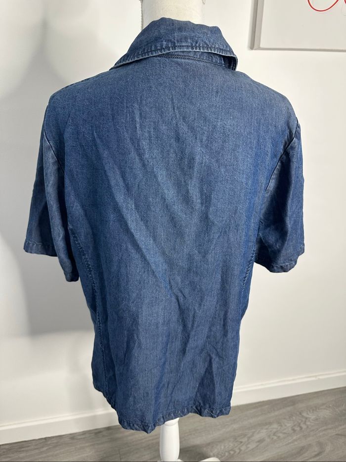 Chemise en jean denim bleu marine Damart T46 3XL - photo numéro 4