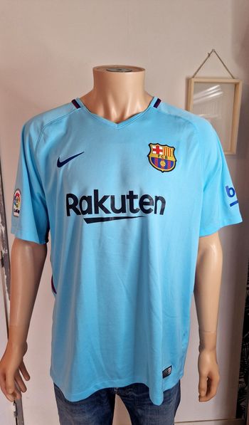 Nike Maillot Foot FC Barcelone 2017 Bleu Flocage Messi 10 Homme XL Football