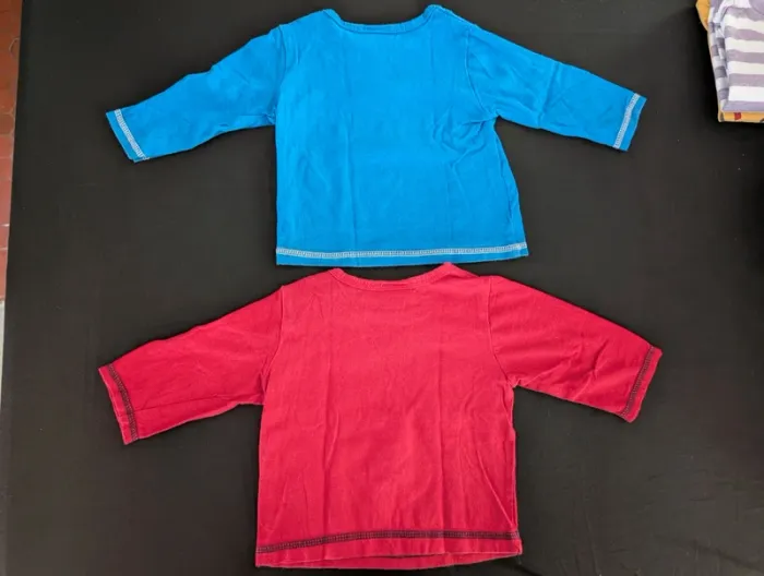 2 T-shirt manches longues - photo numéro 5