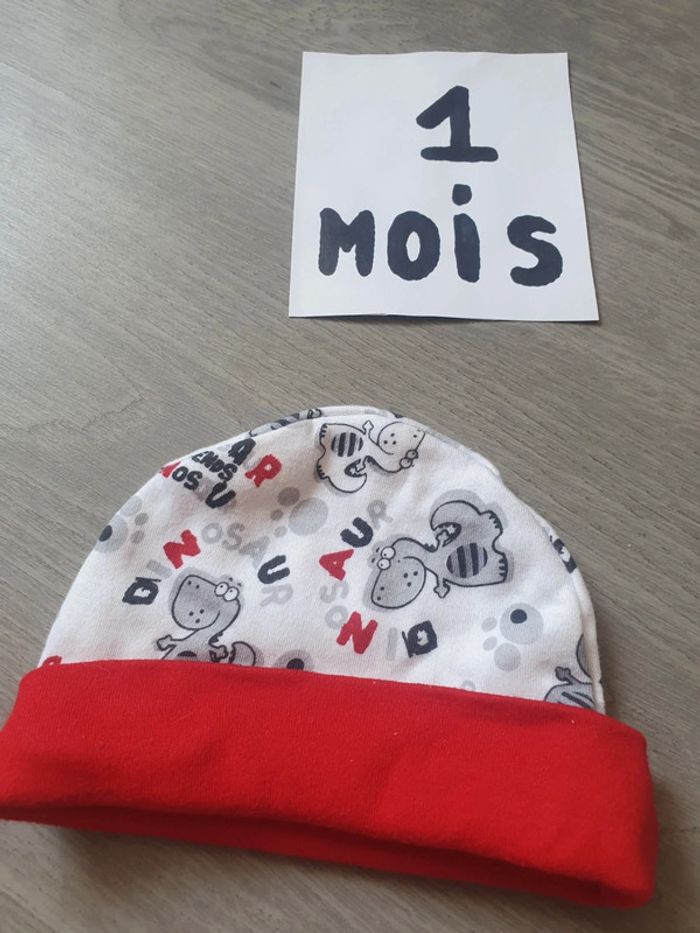 Bonnet bébé 1mois garçon - photo numéro 2