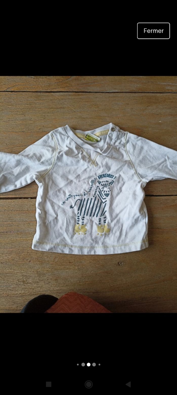 Lot 10 tee-shirts manches longues 3 mois - photo numéro 3