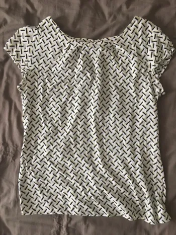 Chemisier manches courtes camaïeu