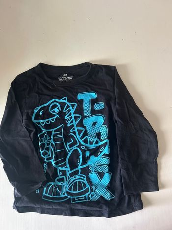 Tee shirt H&M T-Rex 3-4 ans