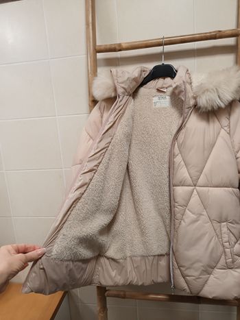 Magnifique doudoune bien chaude intérieur fourré polaire à capuche fourrure Tape à l'œil 14 ans
