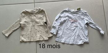 Tee shirt manches longues taille 18 mois