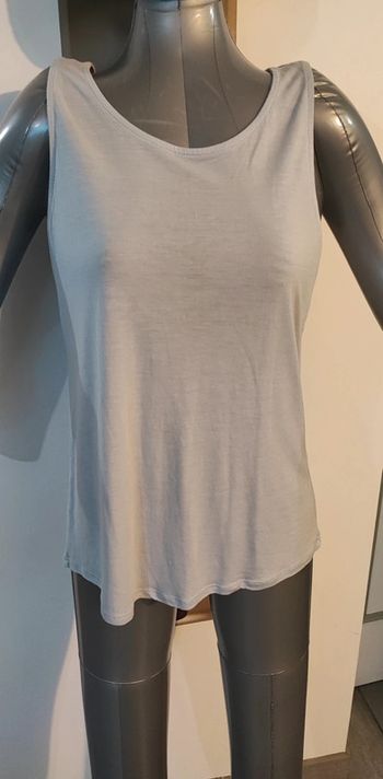 Débardeur fluide bleu gris T:L
