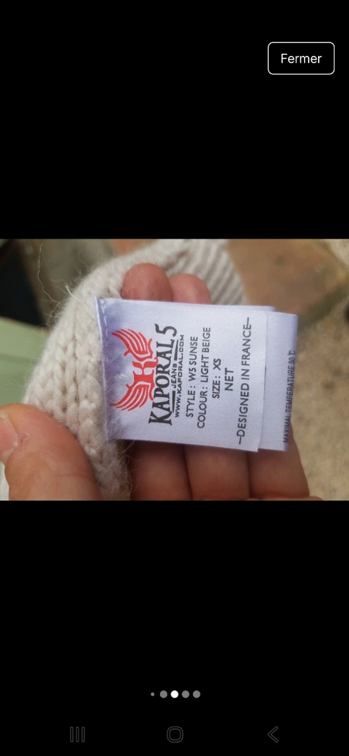 Pull/veste sans manches Kaporal - photo numéro 5