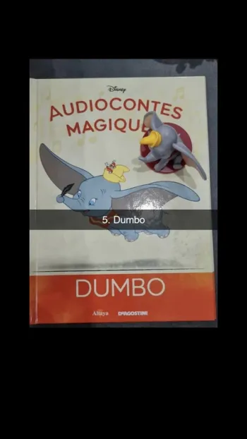No5 audioconte Magique disney deagostini livre+figurine audio conte compte