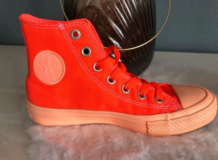 Converses orange 🍊 - Très bon état - photo numéro 5