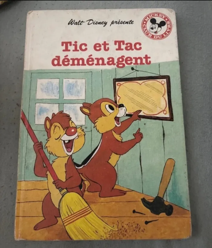 Livre Tic et Tac déménagent de Walt Disney