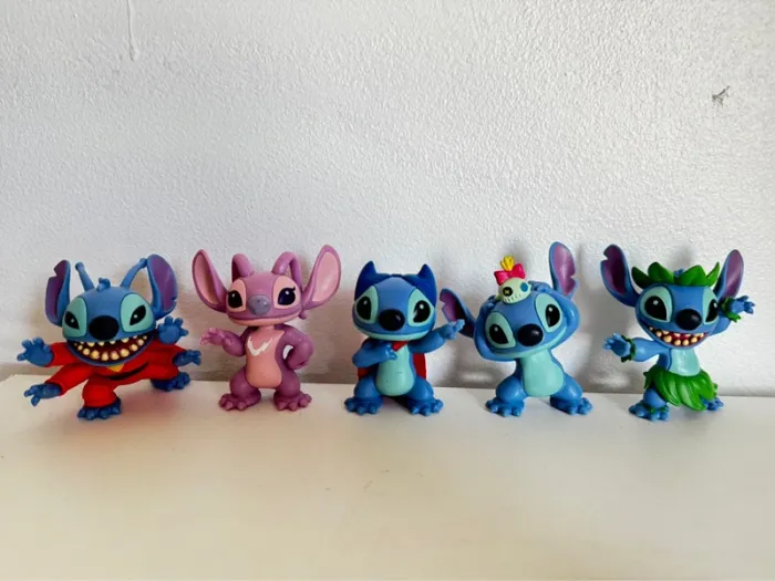Lot de 5 figurines stitch - photo numéro 3