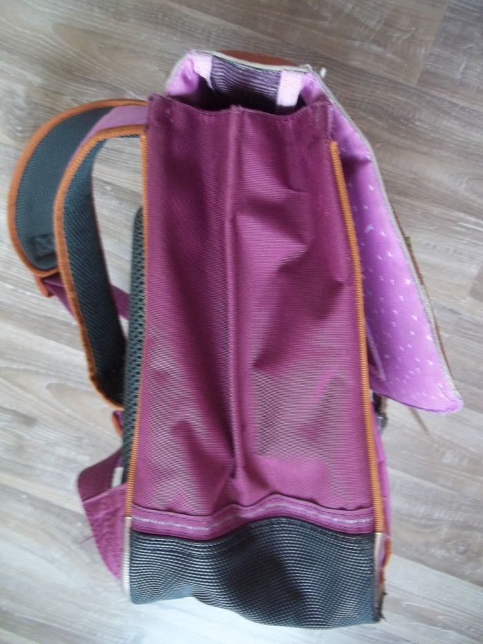 Cartable 2 compartiments Tann's prune - photo numéro 5