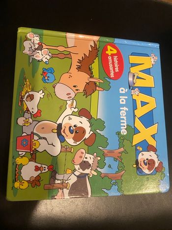 Grand livre  4 histoires Max à la ferme
