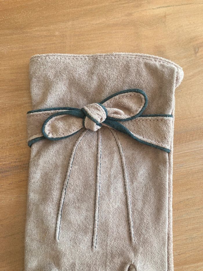 Gants vieux rose/gris - photo numéro 4