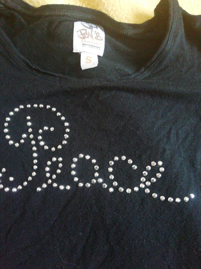 Tee-shirt strass épaules dénudées - photo numéro 3