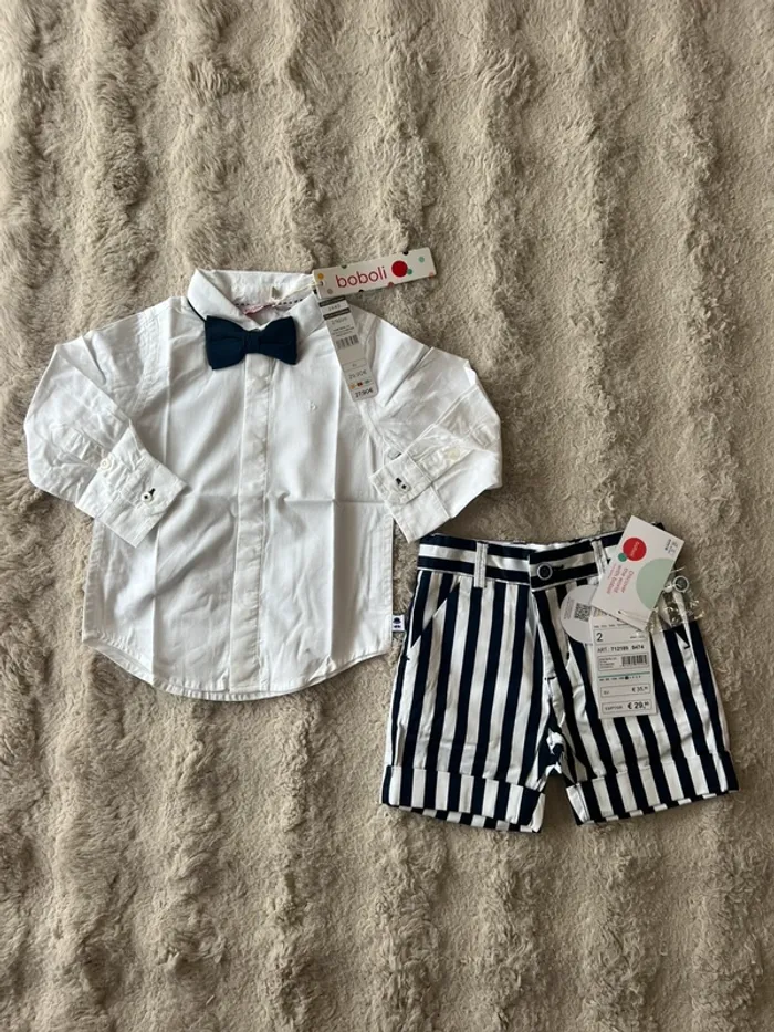Magnifique ensemble bébé 2 ans 92 cm Boboli - photo numéro 2