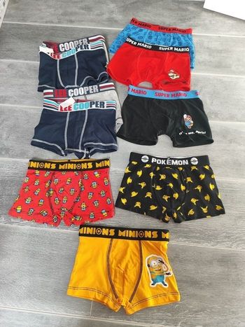 Lot sous vêtements en 5/6 ans