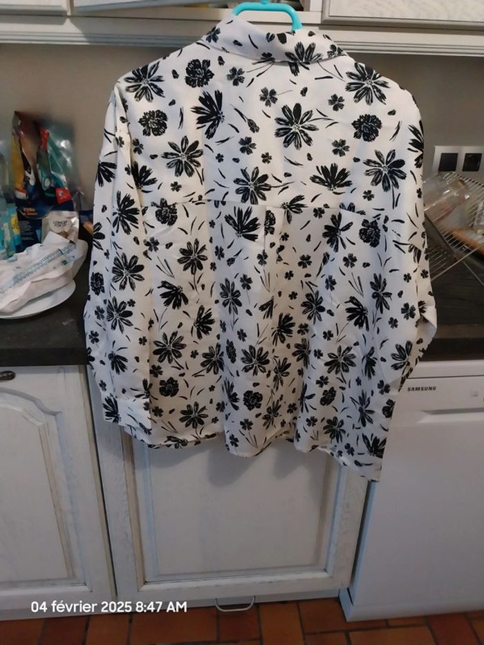 Pyjama en satin, imprimé fleurs - LA REDOUTE COLLECTIONS - TAILLE 46 - IMPRIME FLORAL - photo numéro 9
