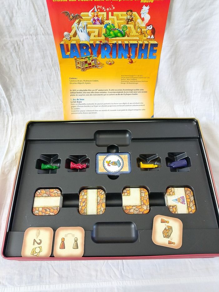 Labyrinthe ravensburger boîte métallique complet - photo numéro 3